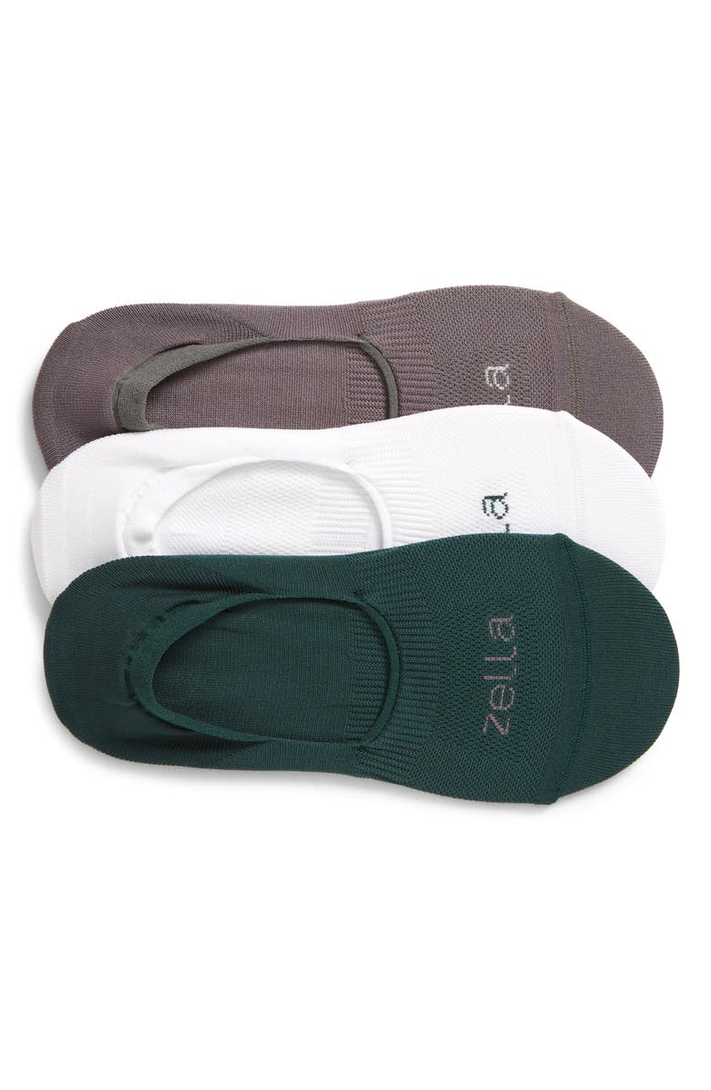 Zella 3-Pack No-Show Socks, Main, color,