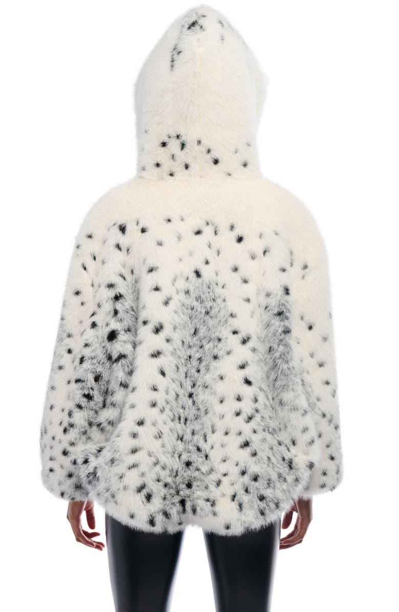 AZALEA WANG Leo Hooded Faux Fur Jacket, Alternate, color,