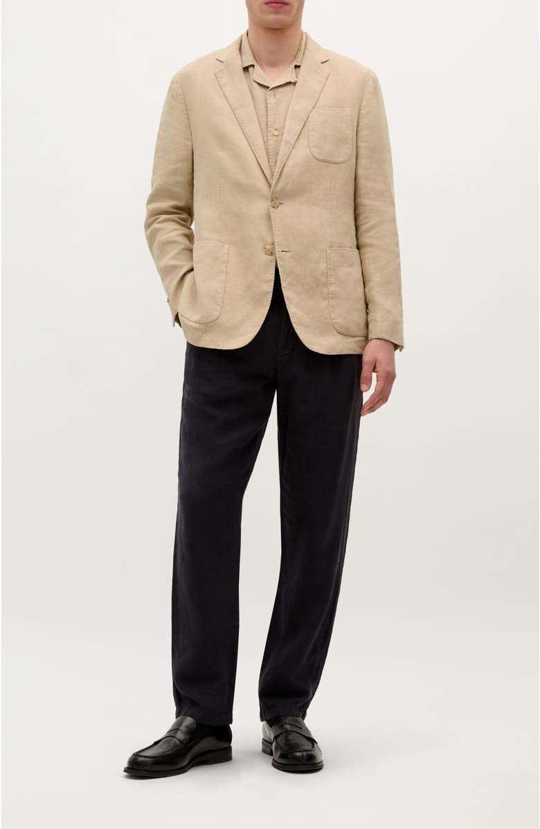 Scalpers Florence Linen Blazer, Alternate, color, Taupe