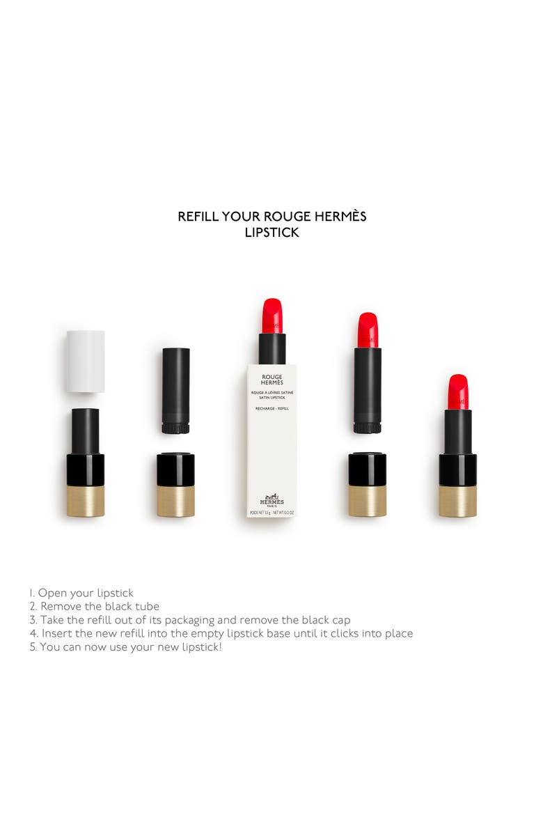 Rouge Hermès - Satin Lipstick Refill, Alternate, color, 64 ROUGE CASAQUE