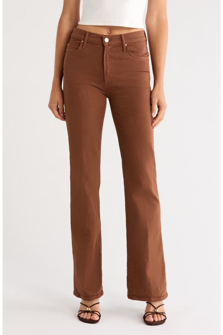The Kick It High Waist Straight Leg Jeans, Main, color, BISON