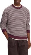 NN07 Russel Stripe Organic Cotton & Wool Crewneck Sweater