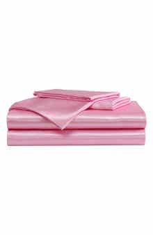 Betsey Johnson Solid Satin Sheet Set