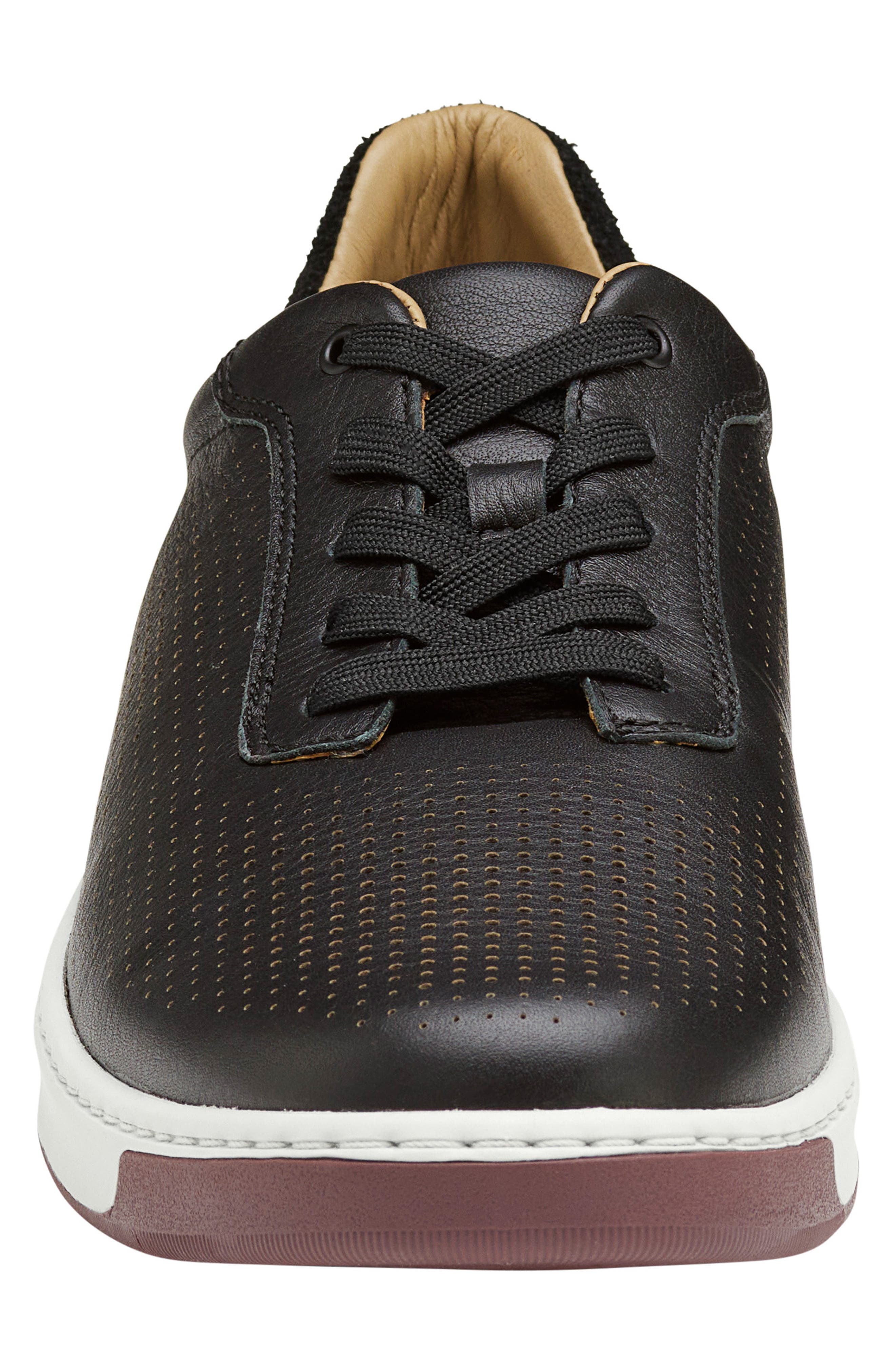 Johnston & Murphy Daxton U-Throat Leather Sneaker, Alternate, color, 