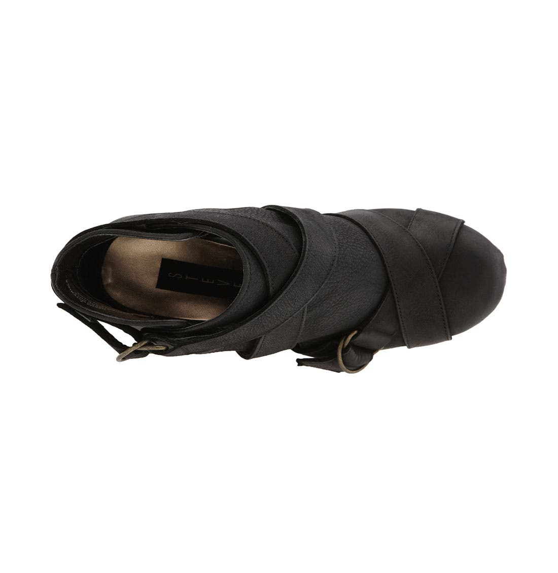 Steven by Steve Madden 'Geema' Platform Bootie, Alternate, color, BLACK