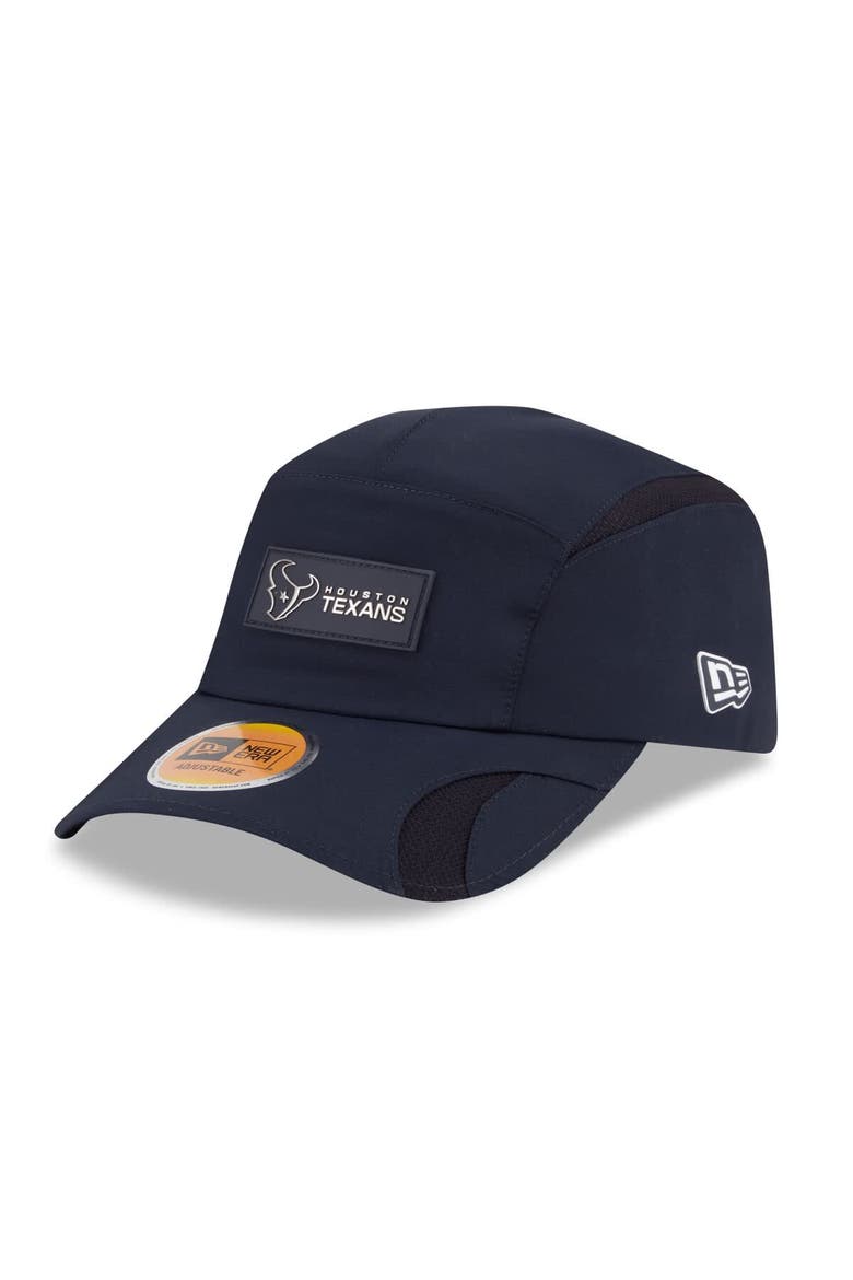 Men's New Era Navy Houston Texans 2025 Sideline  Runner Adjustable Hat, Main, color, Navy