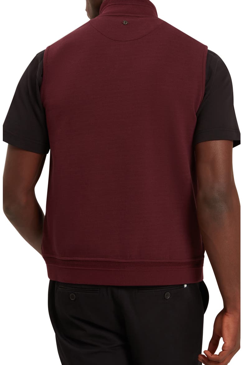 Pafavor Quilt Front Piqué Vest, Alternate, color, MAROON