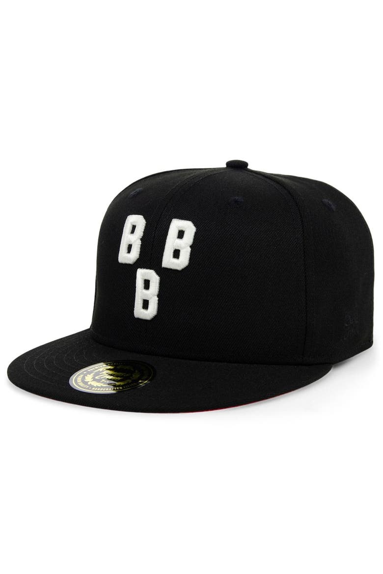 Men's Rings & Crwns Black Birmingham Black Barons Team Fitted Hat, Alternate, color, Black