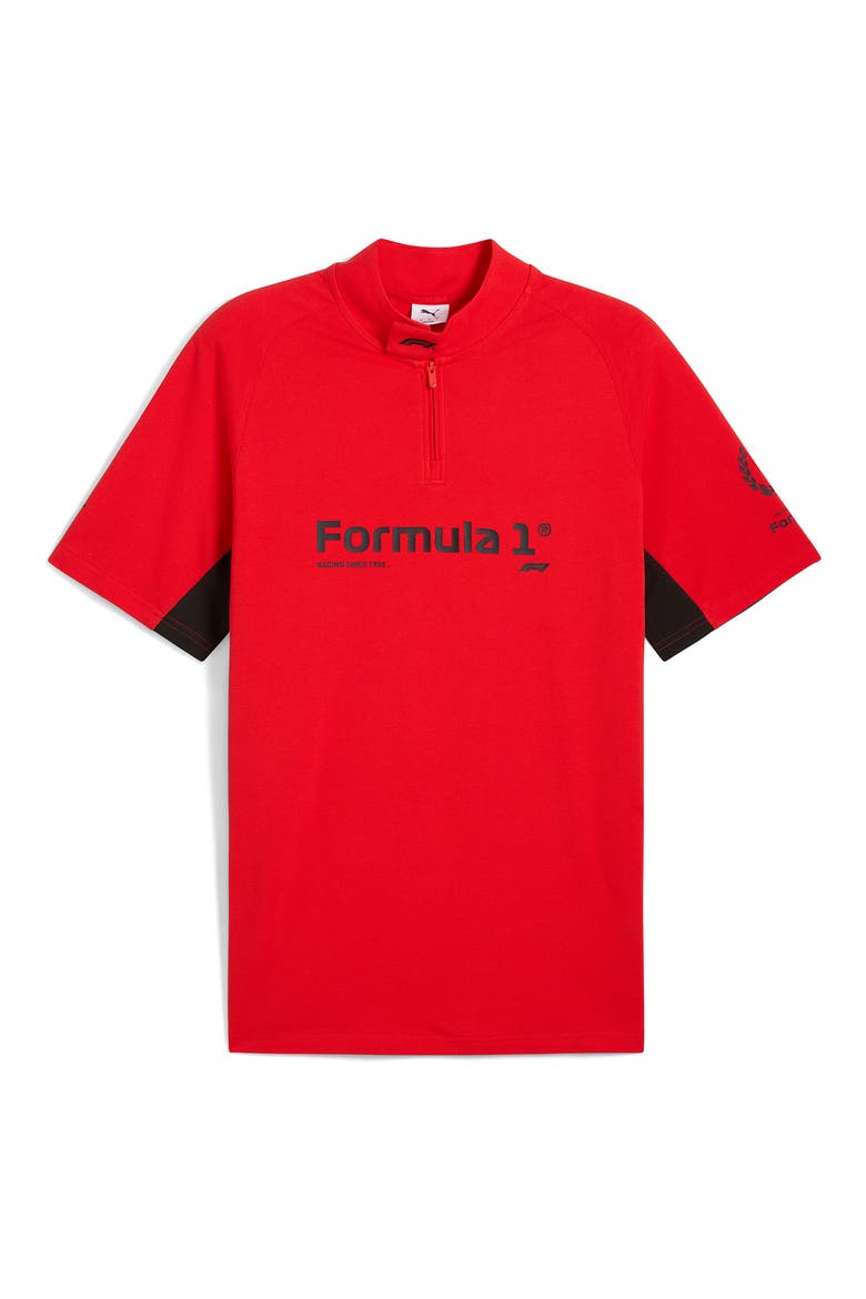 Regular Fit Formula 1® 75 Years Graphic Polo, Alternate, color, POP RED