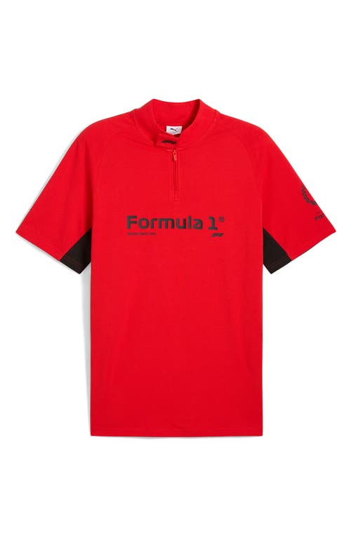 Puma Regular Fit Formula 1® 75 Years Graphic Polo In Red