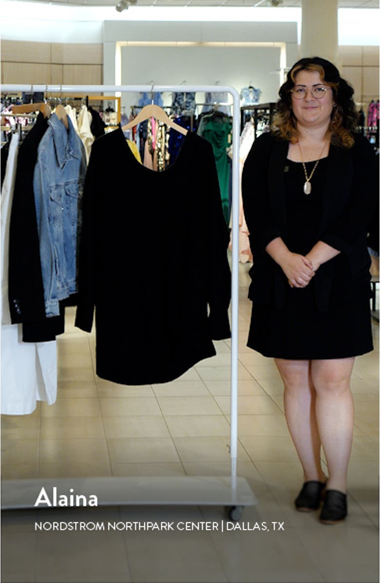 Ribbed V-Neck Tunic Sweater, sales video thumbnail