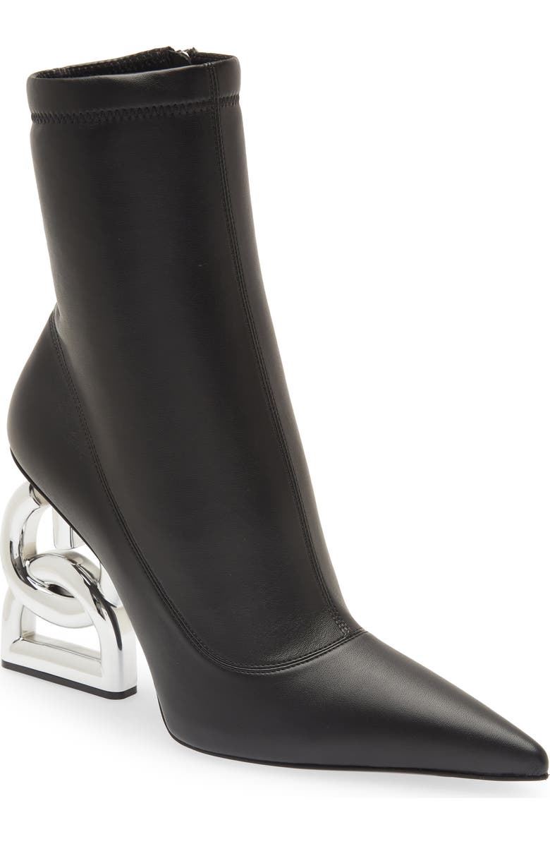Dolce&Gabbana DG Heel Pointed Toe Bootie, Main, color,