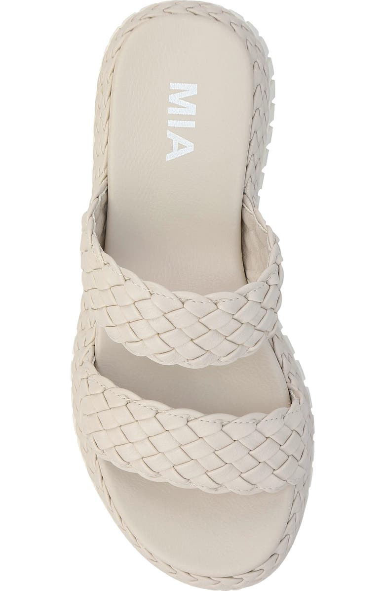 MIA Yoshi Platform Wedge Sandal, Alternate, color, Ecru