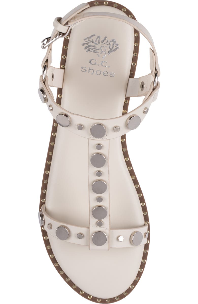 GOOD CHOICE NEW YORK Trinity Studded Sandal, Alternate, color, White