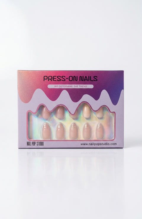Athena Aurora Almond Press-On Nails