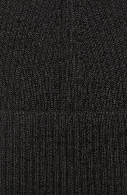 Our Legacy Ribbed-knit Wool Beanie In Black