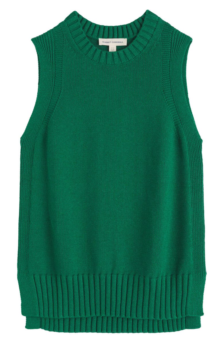 Seasalt Cornwall Organic Cotton Sweater Vest, Alternate, color, Dark Stem