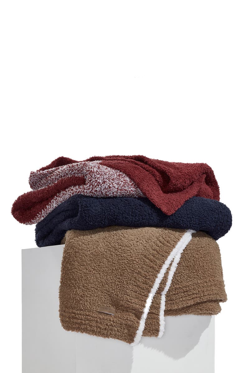 Barefoot Dreams<sup>®</sup> Luxe Heathered Stripe Throw Blanket, Alternate, color,