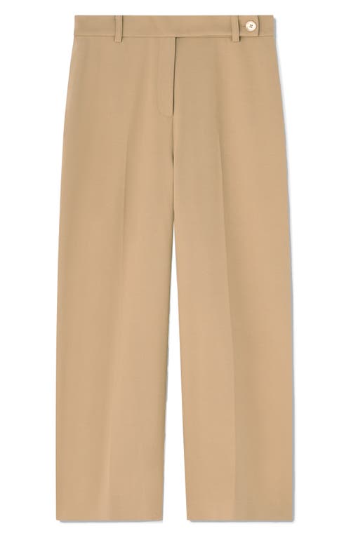 Lk Bennett Joel Button Detail Pants In Camel