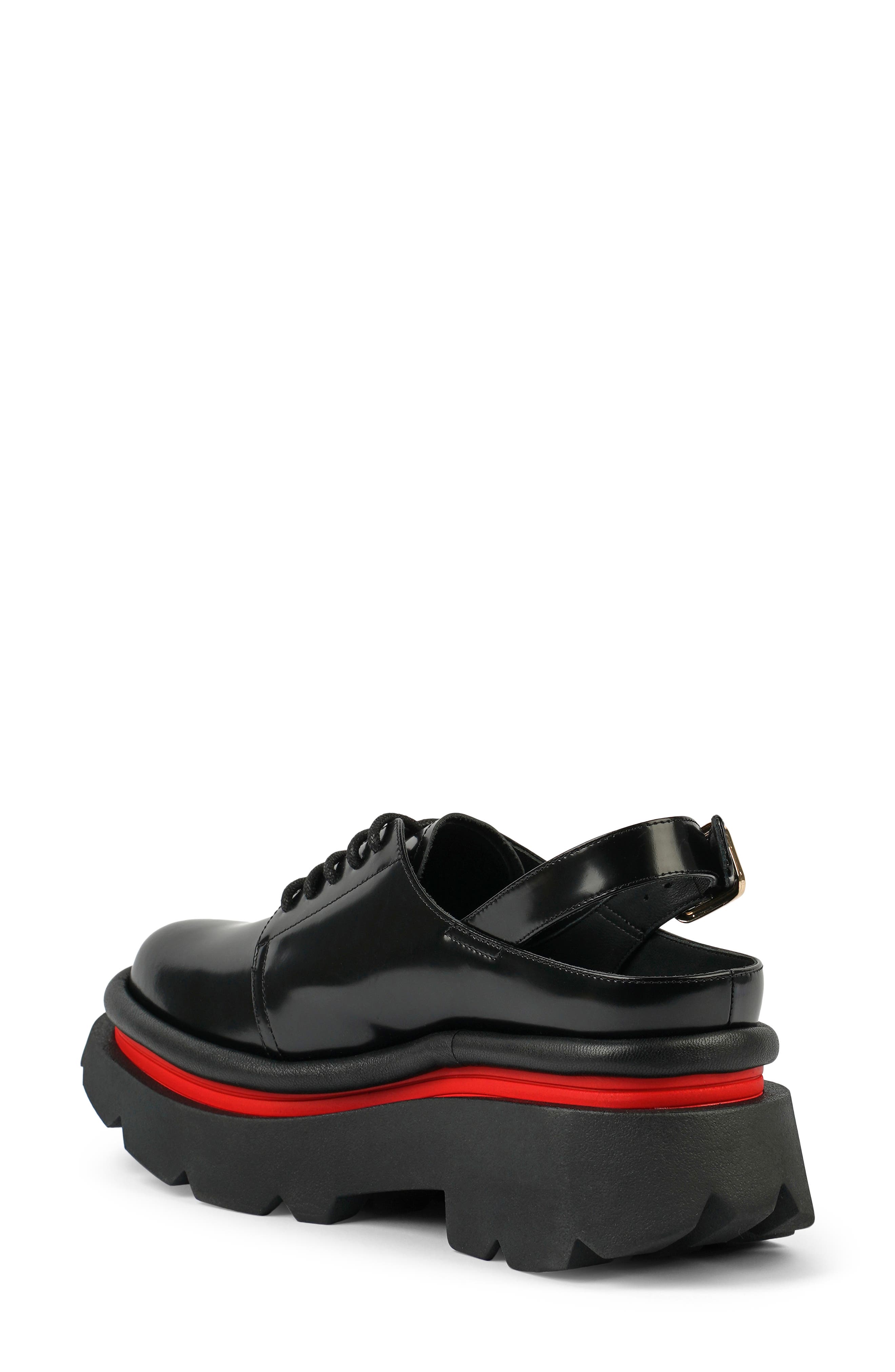 Crunch Time Slingback Platform Derby, Alternate, color, BLACK BOX CALF