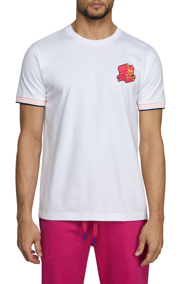 Psycho Bunny Asher 3D Logo Tee, Main, color, 