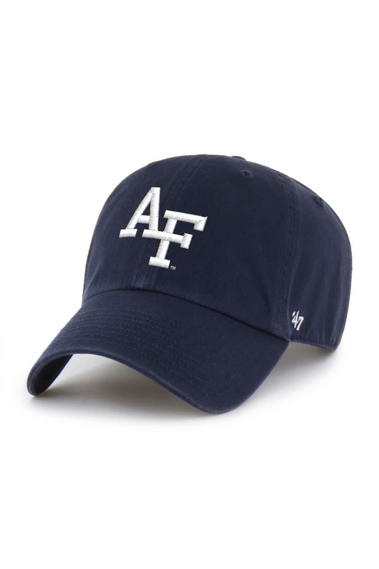 Men's '47 Navy Air Force Falcons Americana Heritage Clean Up Adjustable Hat, Alternate, color, Navy