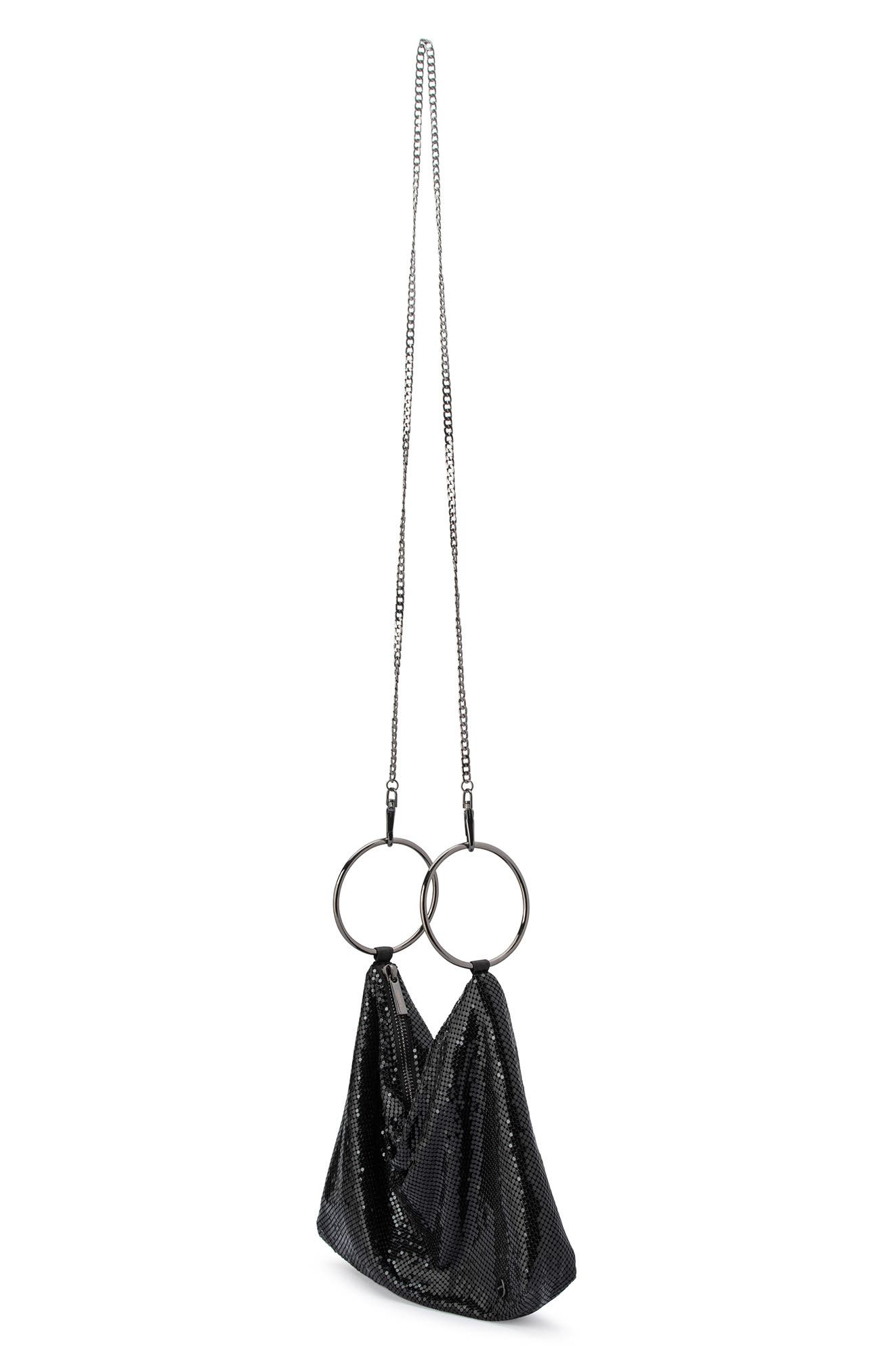 Shar Mesh Convertible Bag, Alternate, color, BLACK