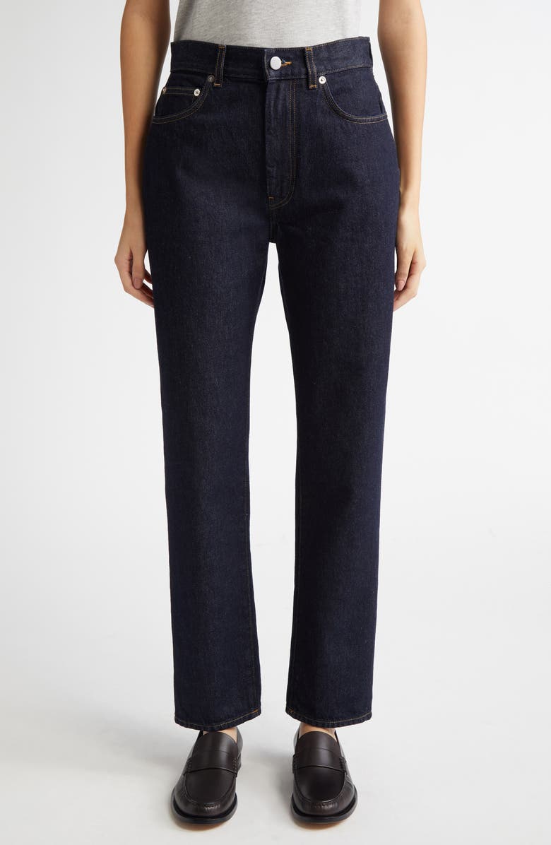 LOULOU DE SAISON Wular Organic Cotton Straight Leg Jeans, Main, color,
