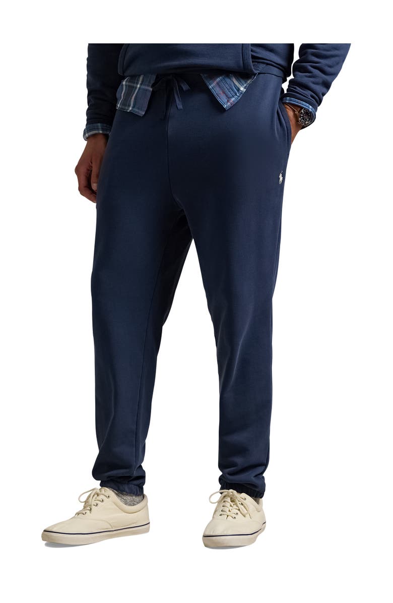 Polo Ralph Lauren Big & Tall Palm Camo Double-Knit Joggers, Main, color, Cruise Navy