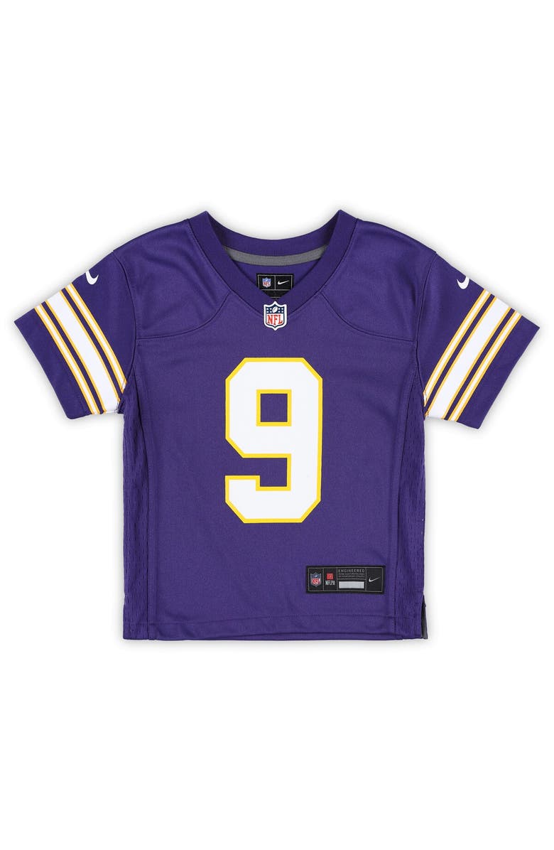 Nike Preschool Nike J.J. McCarthy Purple Minnesota Vikings Classic Player Game Jersey, Alternate, color, Purple