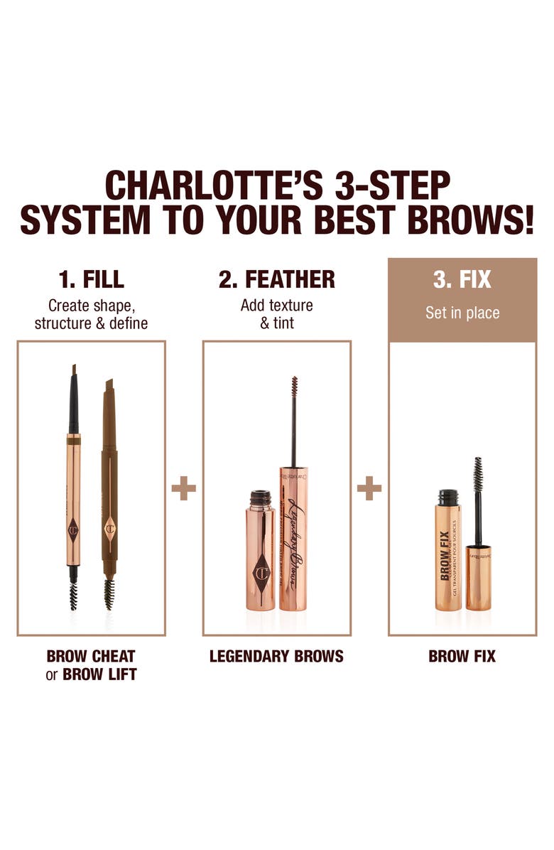 Charlotte Tilbury Brow Fix Clear Brow Gel, Alternate, color,