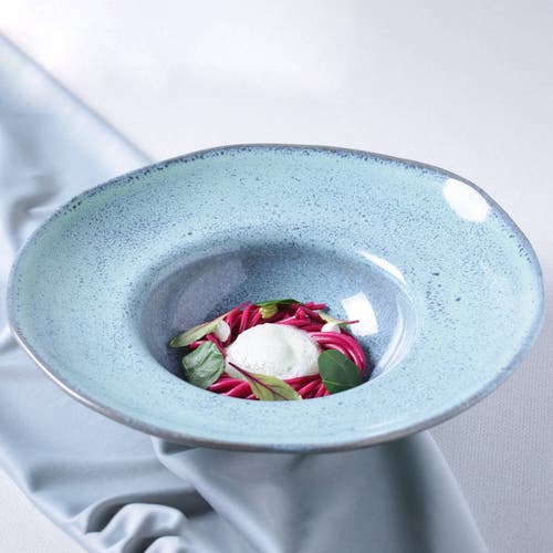 Porto Brasil Deep Rim Plate Set Of 4 In Blue