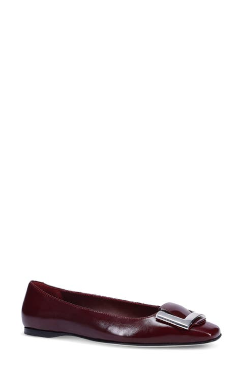 Jacquelin Leather Flat