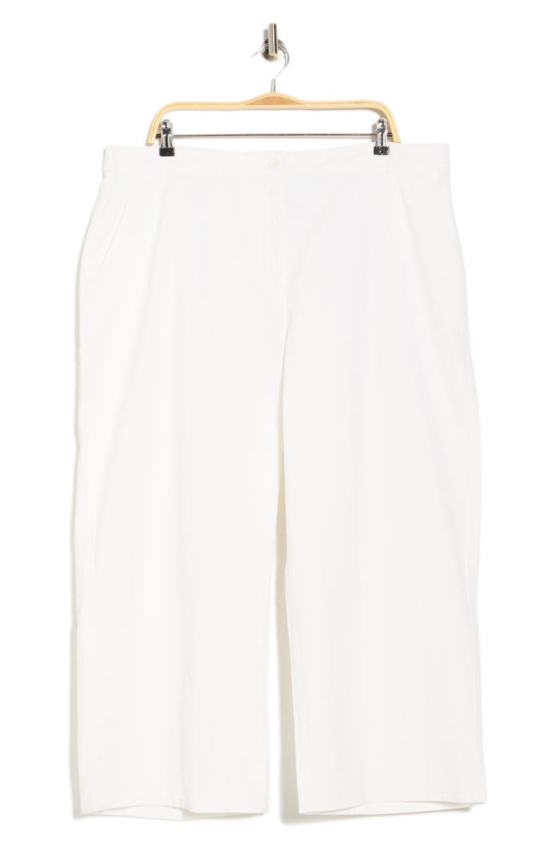 Eileen Fisher Wide Leg Cropped Pants, Main, color, White