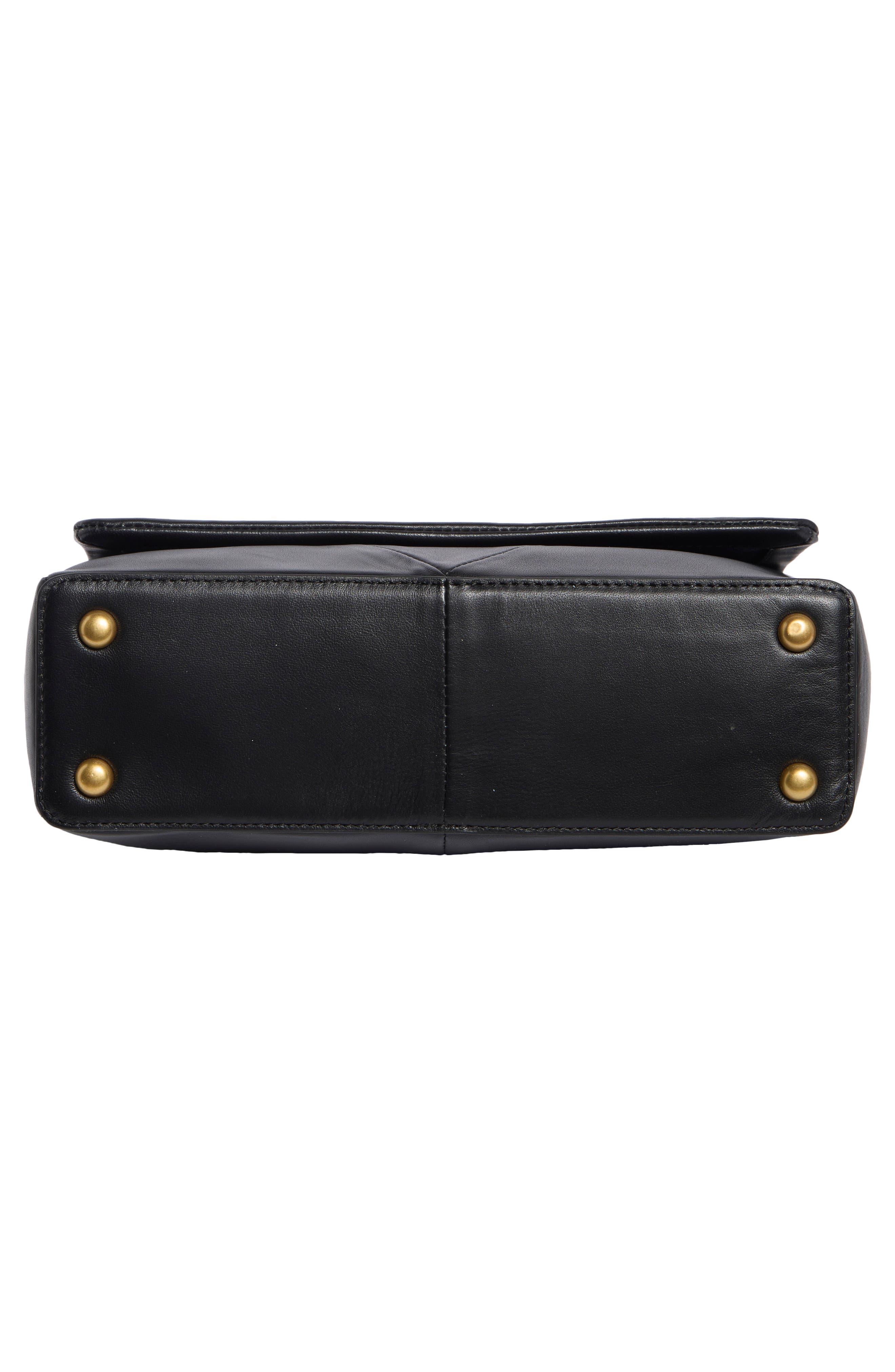 Mylah Napa Leather Shoulder Bag, Alternate, color, BLACK KOREAN NAPPA LE