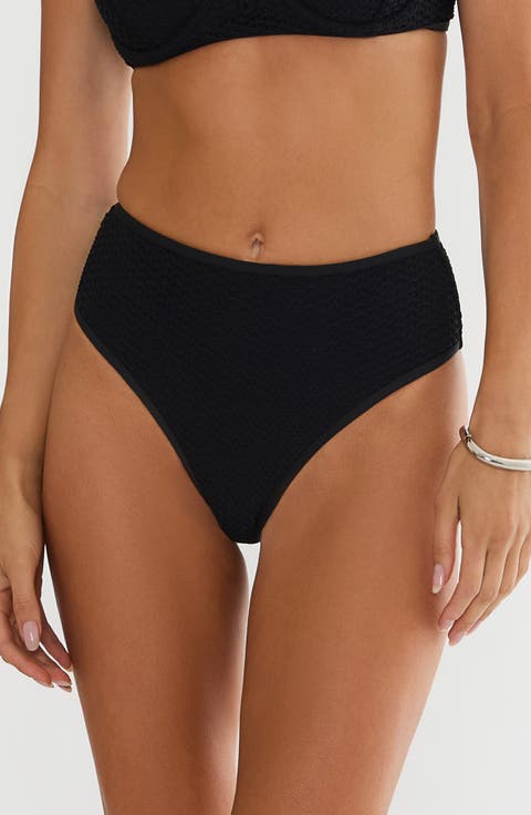 Rozli High Waist Crochet Swim Bottoms