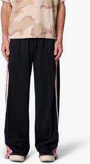 mnml Side Snap Striped Track Pants