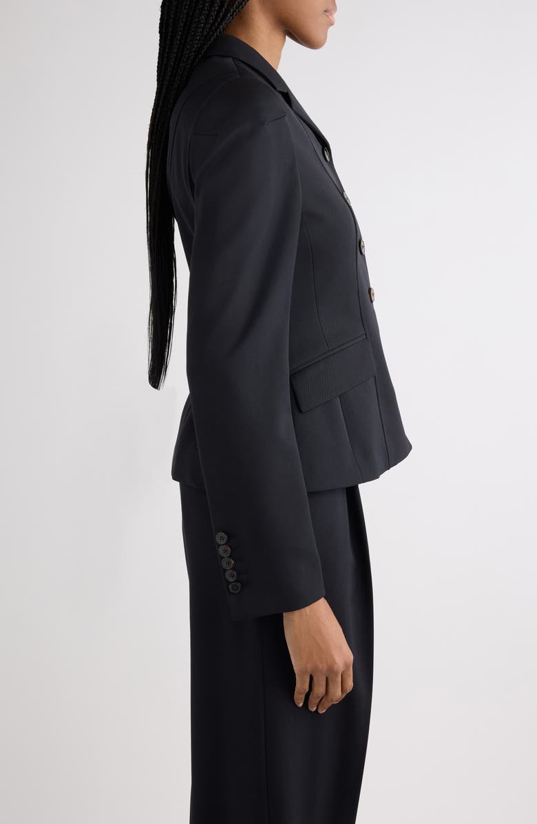 Dries Van Noten Wool Gabardine Jacket, Alternate, color, Black