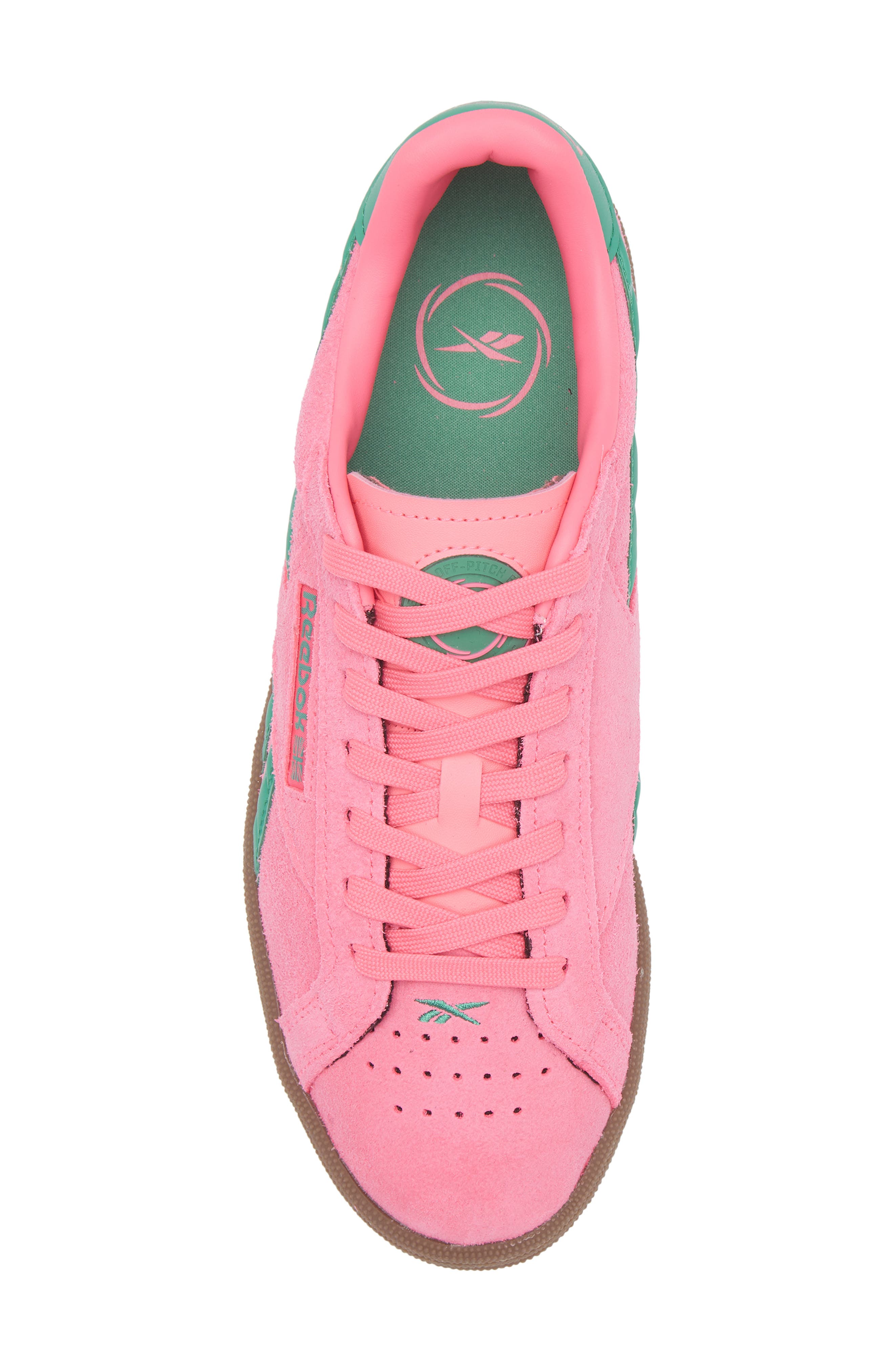Reebok Club C Grounds Sneaker, Alternate, color, Atomicpink/Upgradegreen/Gum