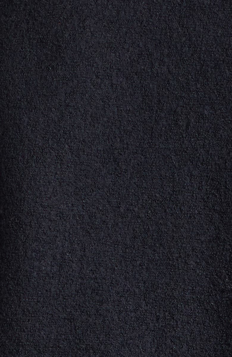 Eleventy Cable Stitch Sleeve Boiled Wool Bomber Jacket, Alternate, color, 