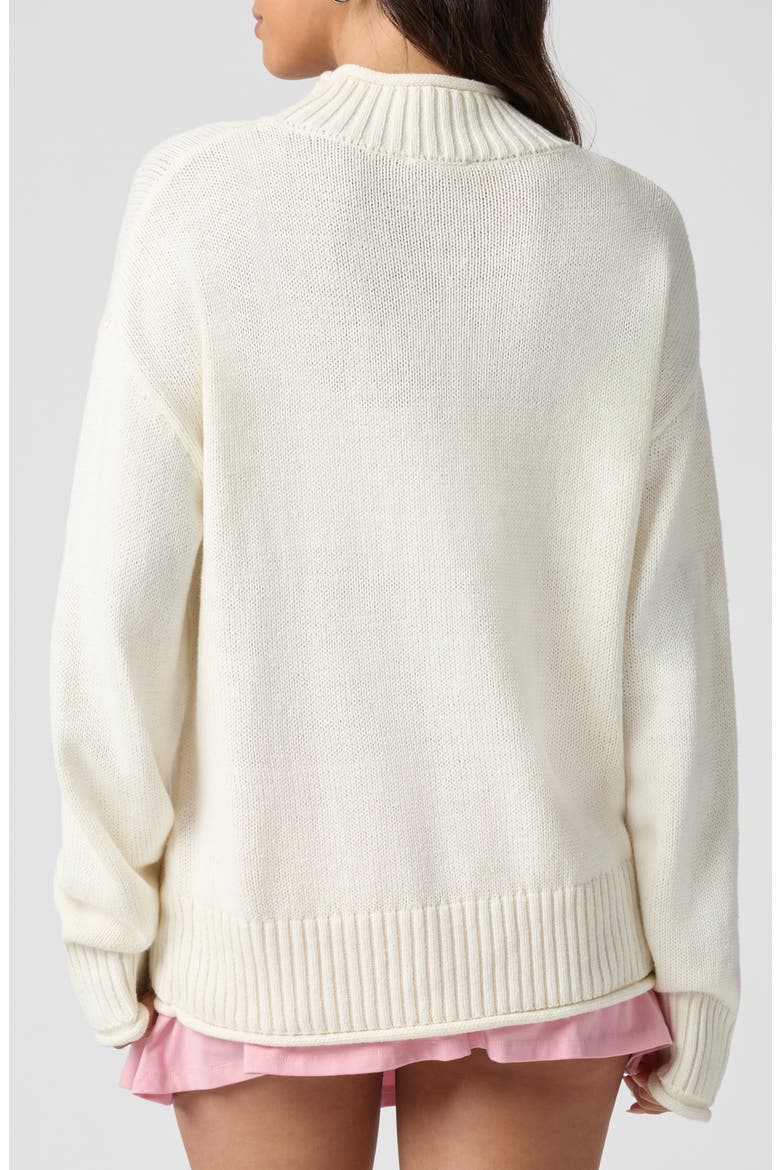 Roll With It Mock Neck Sweater, Alternate, color, JET STREAM