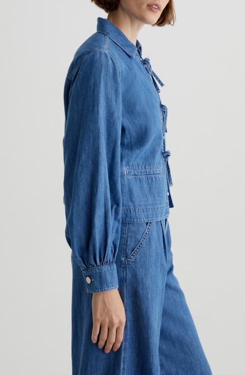 AG AG DOTTIE TIE FRONT DENIM JACKET 