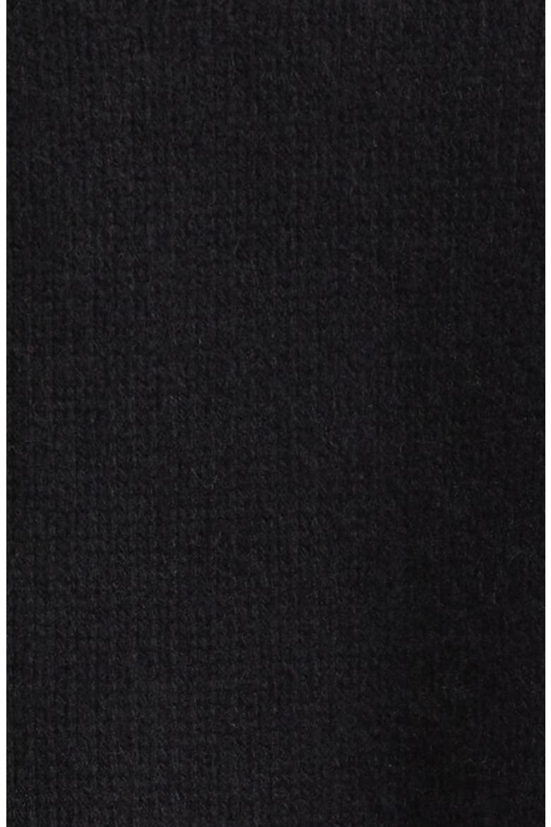Hunter Cashmere Zip Cardigan, Alternate, color, BLACK