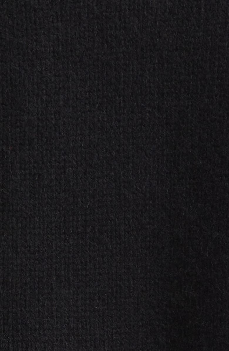 The Elder Statesman Hunter Cashmere Zip Cardigan, Alternate, color, Black