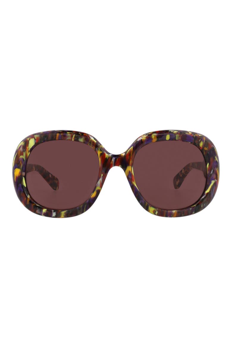 54mm Square Sunglasses, Main, color, VIOLET VIOLET VIOLET