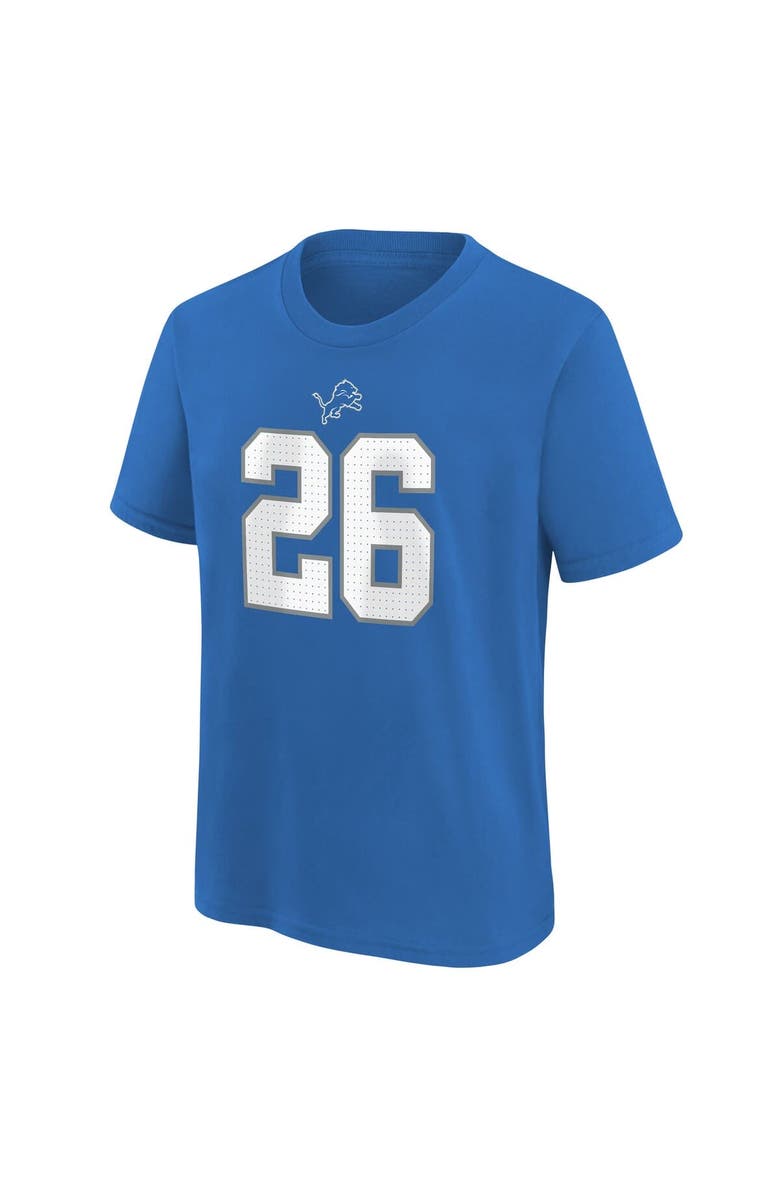 Nike Men's Nike Jahmyr Gibbs Blue Detroit Lions Player Name & Number T-Shirt, Alternate, color, 