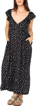 Roxy Bohemian Nights Floral Maxi Dress