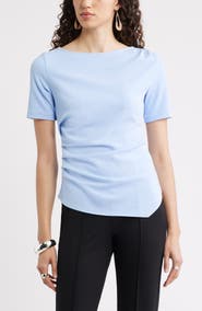 Nordstrom Asymmetric Gathered Tee
