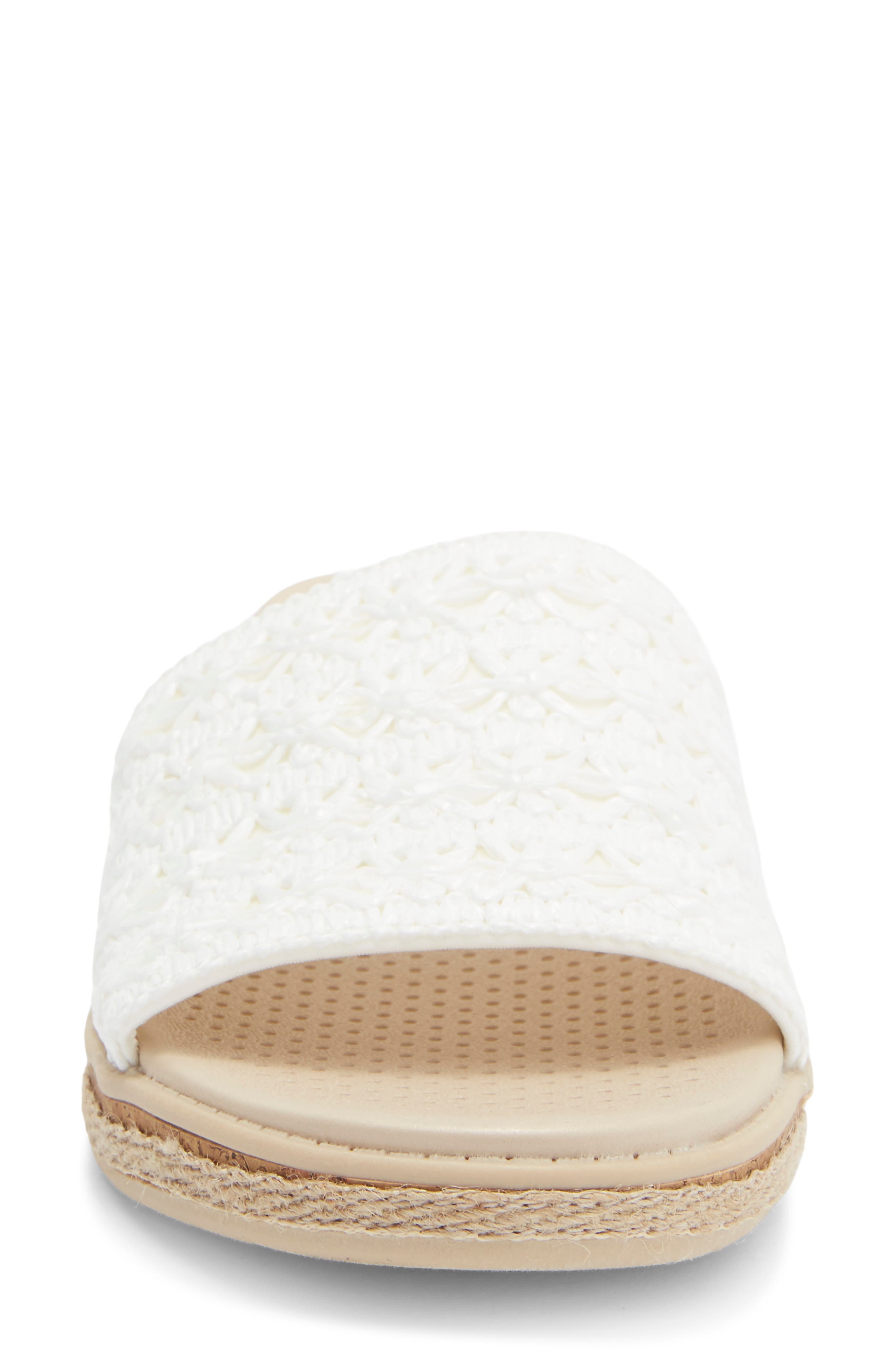 Breezy Slide Sandal, Alternate, color, BRIGHT WHITE
