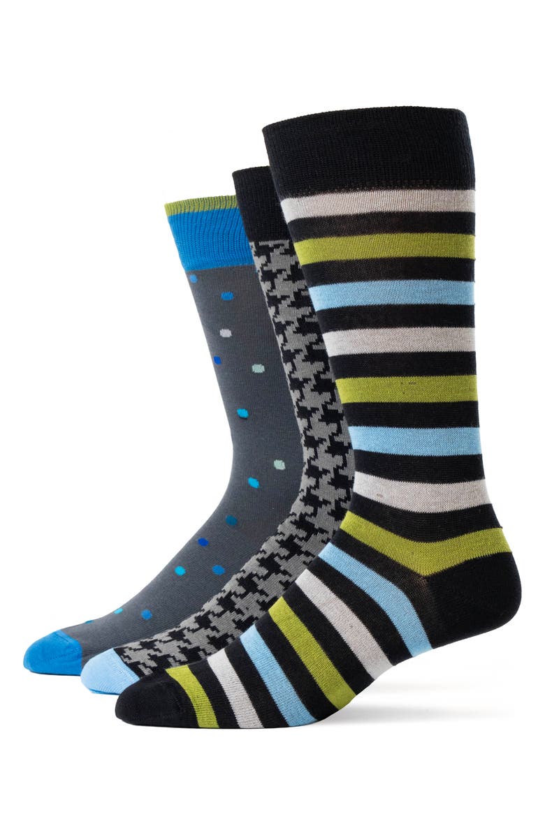 Lorenzo Uomo Assorted 3-Pack Crew Socks, Main, color,